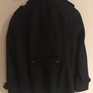 Size L black Peacoat from GAP.